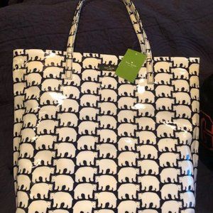 NEW! Adorable Kate Spade Polar Bear Shopper (See note re: minor flaw)